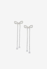 Self-Portrait Crystal Embellished Bow Dangle Earrings Silver PF26-629E-SLSILVER_7eaf8311-def6-45f0-9ca6-f7d1b9c1eb22