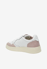 Autry Medalist Leather and Suede Low-Top Sneakers White AULWPK06/S_AUTRY-PK06