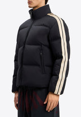 Palm Angels Classic Logo Track Puffer Jacket Black PMED057S26FAB002_100A