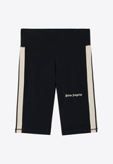 Palm Angels Classic Logo Track Cycling Shorts Black PWVH003S26FAB001_1003