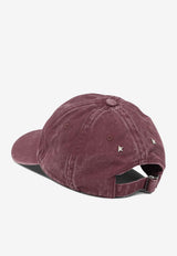 Golden Goose DB Journey Washed Baseball Cap Burgundy GUP02837P00274540233_46226a9b-6485-4422-aca1-dd7d77afc4b8