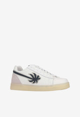 Palm Angels Palm Tennis Leather Low-Top Sneakers White PMIA111S26LEA002_0146