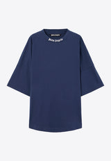 Palm Angels Classic Logo Oversized T-shirt Navy PMAA10BS26JER001_4603