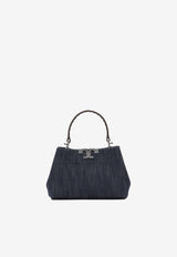 Tory Burch Mini Eleanor Denim Handbag Blue 182874426_8ff00b0b-5cd3-4841-937b-3ae6010ad53f