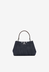 Tory Burch Mini Eleanor Denim Handbag Blue 182874426_8ff00b0b-5cd3-4841-937b-3ae6010ad53f