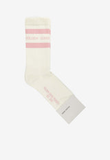 Golden Goose DB Distressed Striped Socks Pink GUP00883P00048781698_aa278749-414e-4e9f-9066-5ade51c1217f