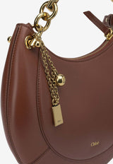 Chloé Small Banana Smooth Leather Handbag Brown CH26AS921S6026P_6ac500af-41a7-4454-9050-249ec5a0c7ac