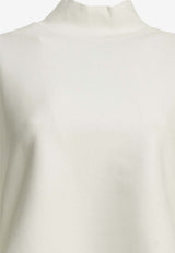Alaïa Mock-Neck Asymmetrical T-shirt White AA9I0031J095D000_a3fae456-ffd4-4419-98fa-cdcc3c237647
