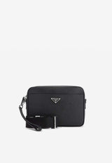 Bandoliera Saffiano Leather Shoulder Bag
