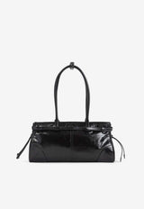 Medium Bonnie Glossy Leather Shoulder Bag