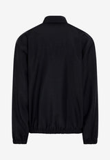Prada Zip-Up Jacket in Wool and Mohair-Blend Blue SGD190OOO17LK/T_PRADA-F0008