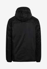 Prada Triangle Logo Padded Jacket with Removable-Hood Black SGN9551WQ9/T_PRADA-F0002