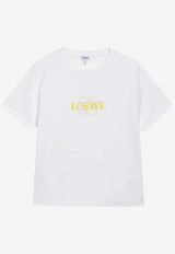 Loewe Embroidered Logo T-shirt White S359Y22XAVCO/T_LOEW-2100