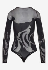 Rose Shadow Long-Sleeved Bodysuit