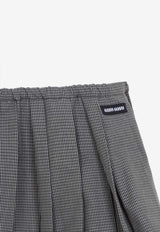 Gingham Check Mini Pleated Skirt