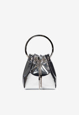 Jimmy Choo Mini Bon Bon Mirrored Leather Bucket Bag Silver BON BONXVKSILVER_76ec56c5-4c18-4265-a20e-85cfd6a8749b