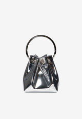 Jimmy Choo Mini Bon Bon Mirrored Leather Bucket Bag Silver BON BONXVKSILVER_76ec56c5-4c18-4265-a20e-85cfd6a8749b