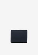 Loewe Anagram Grained Leather Compact Wallet Navy C821NCWX03LE/T_LOEW-5544