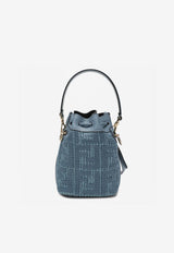 Fendi Mini Mon Tresor Canvas Bucket Bag Light Blue 8BS109AY6G/T_FENDI-F1X82