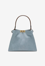 Fendi Medium Way Leather Shoulder Bag Light Blue 8BN368AY6P/T_FENDI-F1WM6