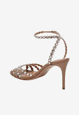 Aquazzura Tequila 85 Crystal Embellished Sandals Blush TQLHIGS0NAP/T_AQUA-PWP