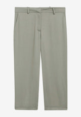 The Frankie Shop Capri Chino Pants Green TTFS22019VI/S_THE-430