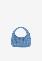 Miu Miu Wander Matelassé Nappa Leather Hobo Bag Light Blue 5BC125VOOYAN88_F0V98