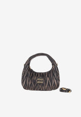 Miu Miu Wander Vintage Matelassé Leather Hobo Bag Brown 5BC125VOOYAF6Q_F0201