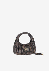 Miu Miu Wander Vintage Matelassé Leather Hobo Bag Brown 5BC125VOOYAF6Q_F0201