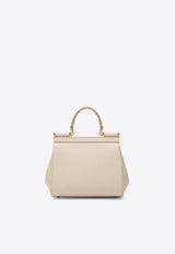 Dolce & Gabbana Small Sicily Dauphine Leather Handbag Nude BB6003B1001/T_DOLCE-80414