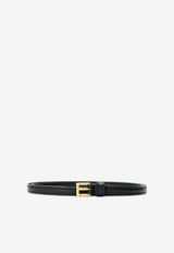 Prada Calf Leather Buckled Belt Black 1CC1540530F0002