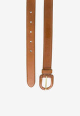 Prada Half-Loop Leather Belt Brown 1CC2918NQF0040