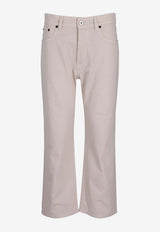 Miu Miu Low-Rise Denim Pants White GWP613SOOO197V_F0009