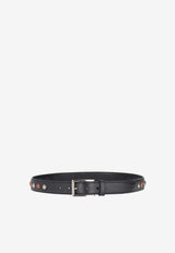 Prada Logo Jacquard Buckle Belt Black 2C54875_BLACK