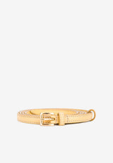 Prada Saffiano Leather Belt Yellow 1C4067053F0032