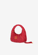 Miu Miu Wander Matelassé Hobo Bag Red 5BC125VOOYAN88_F0011