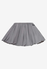 Miu Miu Balloon Mini Skirt Gray MG2723SOOO121I_F0112