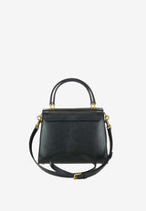 Dolce & Gabbana Welcome Iguana-Print Leather Top Handle Bag Black BB6374AI760_80999