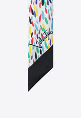 Valentino Printed Silk Bandeau Scarf Multicolor 9W2E6017AUK/T_VALE-3B5