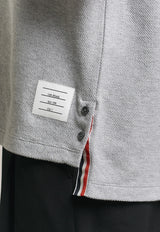 Thom Browne 4-bar Stripes Textured Pique T-shirt Gray MJS296AJ0248_050