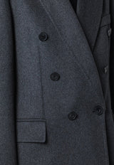 Victoria Beckham Double-Breasted Buttoned Coat Gray 1126WCT006440BWO/T_VIBEC-DG