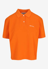 Miu Miu Logo Embroidered Polo T-shirt Orange MJN535SOOO14RW_F0049