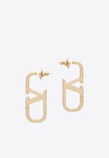 Valentino VLogo Signature Crystal Drop Earrings Gold 9W2J0CD6YCW/T_VALE-9MN