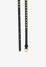 Prada Studded Leather Belt Black 1CM1412AWVF0002