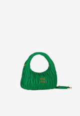 Miu Miu Wander Matelassé Hobo Bag Green 5BC125VOOYAN88_F0458