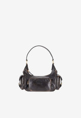 Miu Miu Pocket Aged Nappa Leather Shoulder Bag Brown 5BC188VOOOAF8T_F0201