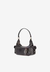 Miu Miu Pocket Aged Nappa Leather Shoulder Bag Brown 5BC188VOOOAF8T_F0201