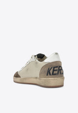 Golden Goose DB Ball Star Distressed Low-Top Sneakers White GMF00117F008722/T_GOLDE-83406