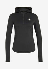 Adidas By Stella McCartney Studio Training Top with Hood Black KF4034_BLACK