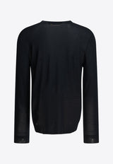 Golden Goose DB Fine Knit Wool Sweater Blue GMP00947P00066550501_327fd055-0040-4eb6-a22c-713e4543b74e